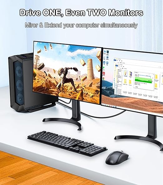 DisplayPort to VGA Cable 6FT, Display Port DP to VGA Adapter, 1080P@60Hz Video - Image 4