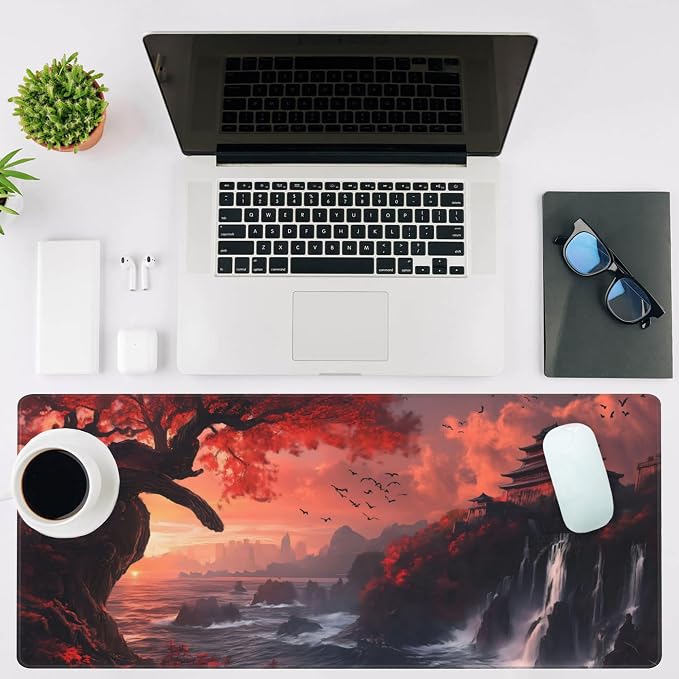 Mouse Pad Large Fantasy Landscape Non-Slip Gaming Desk Mat - Image 2