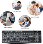 OMOTON Large Print Backlit Keyboard - Image 7