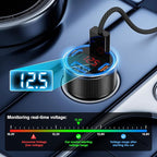 Car Charger for iPhone 16 15 Pro Max, Besgoods 4-Port Cigarette Lighter Adapter - Image 4