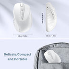 TECKNET Wireless Mouse, 2.4G Ergonomic Optical Mouse, Computer Mouse - Image 4