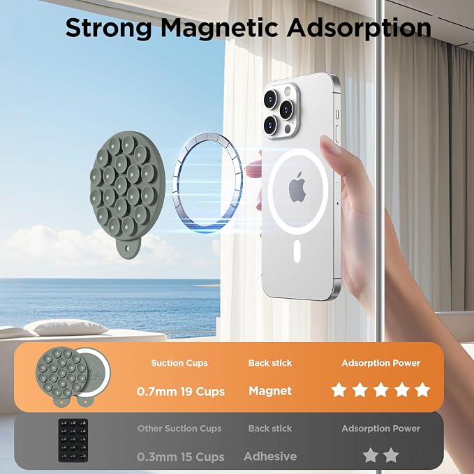 Magnetic Suction Cup Phone Mount - Image 4