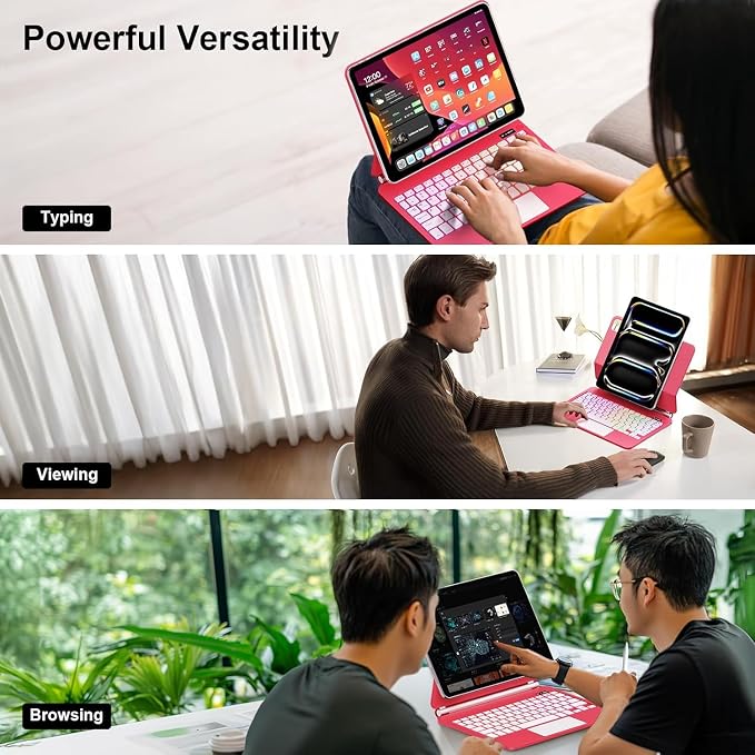 for iPad Pro 13 Inch Case with Keyboard，Magic-Style Magnetic – 7 Colors - Image 7
