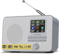 LEMEGA IR1 Portable WiFi Internet Radio, FM Digital Radio, Dual Alarms Clock by LEMEGA