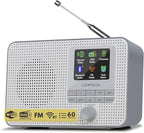 LEMEGA IR1 Portable WiFi Internet Radio, FM Digital Radio, Dual Alarms Clock by LEMEGA