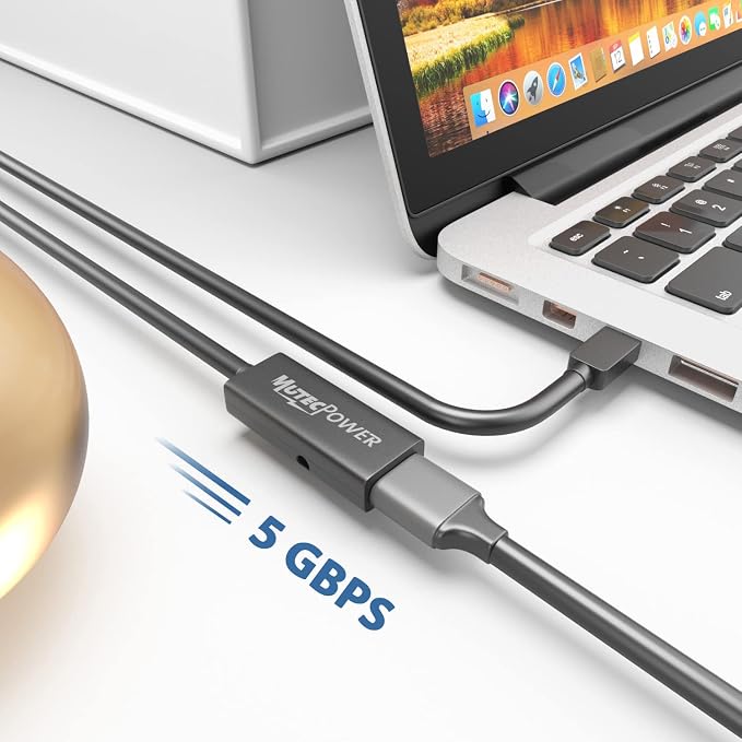 32ft USB C to USB A adapter cable OTG USB 3.0 type C male to Active USB type A - Image 2