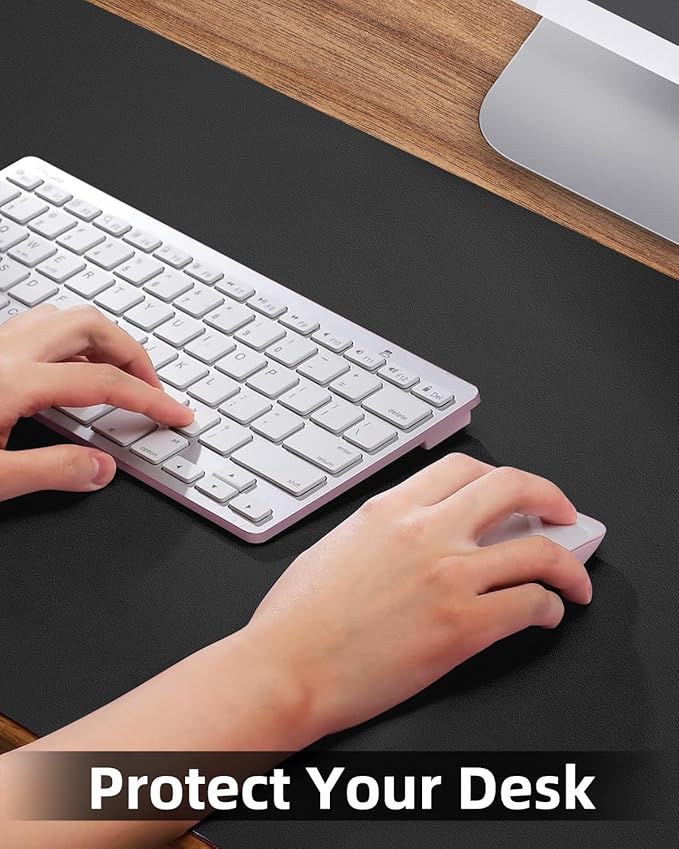 Desk mat Large, Leather Desk Pad Protector, Office Desk Mat, Mouse Pad - Image 3