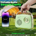Small Radios Portable AM FM, Vintage Transistor Radio - Image 2