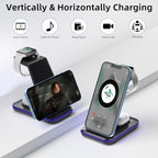 Wireless Charging Station, 3 in 1 Fast Wireless Charger - Image 6