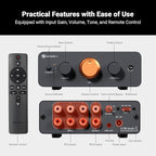 Fosi Audio P4 Mini Preamp with 3 RCA Inputs, Home Audio Stereo Pre amp - Image 3