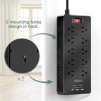 Power Strip 23 in 1, 20 Outlets Surge Protector Wall Mount - Image 5