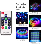 RGBZONE WS2812B RF LED Controller, 3-PIN Mini LED Strip Lights Controller - Image 7