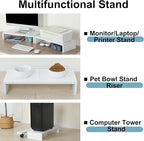 TEAMIX 2 Pack White Monitor Stand Riser - Image 5