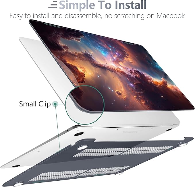 Batianda Case for M1 MacBook Air 13 Inch Model A2337 A2179 A1932 2021 2020 2019 - Image 4