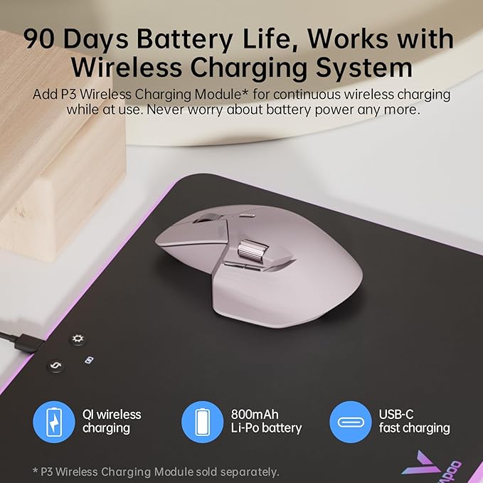 Rapoo MT760Mini Bluetooth Wireless Mouse - Image 4
