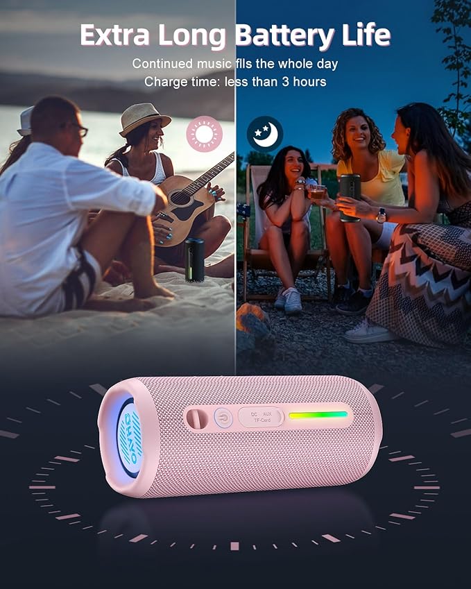 OHAYO Portable Bluetooth Speaker, IPX7 Waterproof Wireless Speaker - Image 7