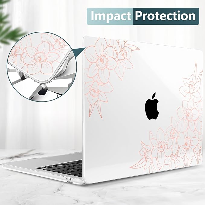 TWOLSKOO Compatible with M4 MacBook Air 13.6 inch Case 2025-2022 Release M4 - Image 6
