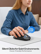 R108 Bluetooth Wireless Mouse – Dual Bluetooth ＆ 2.4GHz USB Receiver, 4 DPI - Image 5