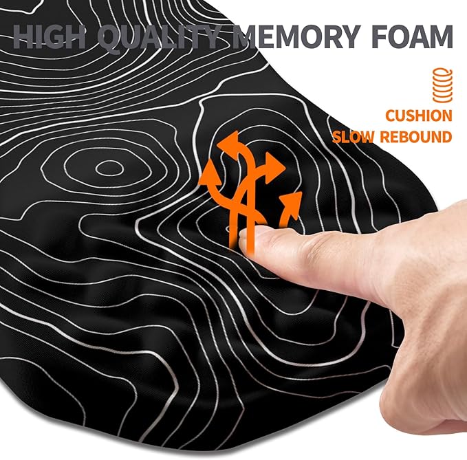 Ergonomic Slope Mouse Pad Wrist Support, Wrist Rest Mousepad - Image 3