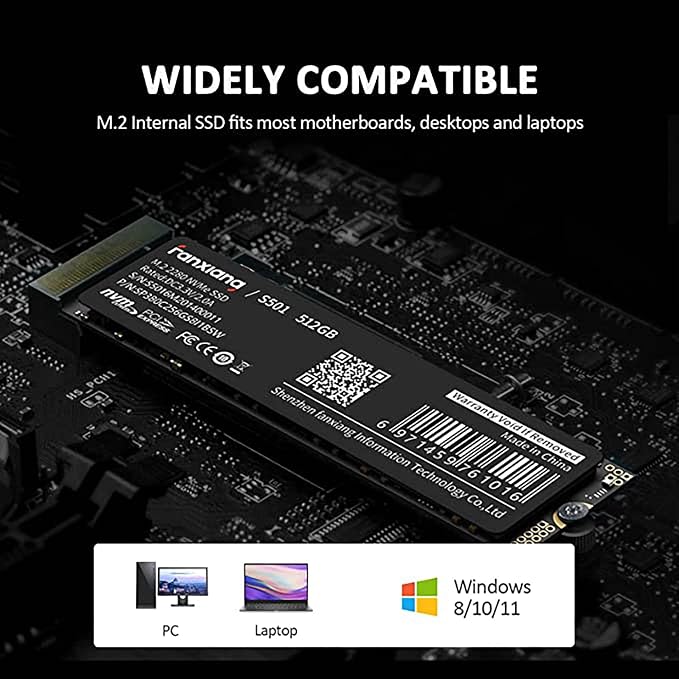 S501 512GB NVMe SSD 3D NAND1.3 PCIe Gen3x4 M.2 2280 Internal Solid State Drive - Image 7