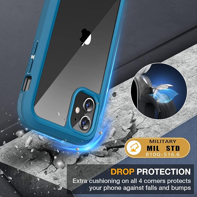 Miracase Glass Series for iPhone 11 Case 6.1 inch, Upgraded Full-Body Rugged - Image 3