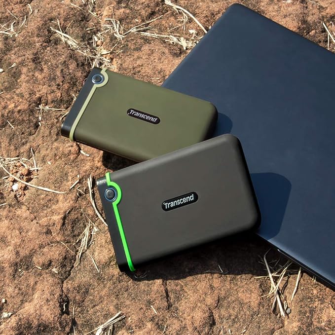 Transcend 1TB USB 3.1 Gen 1 StoreJet 25M3G SJ25M3G Rugged External Hard Drive - Image 2