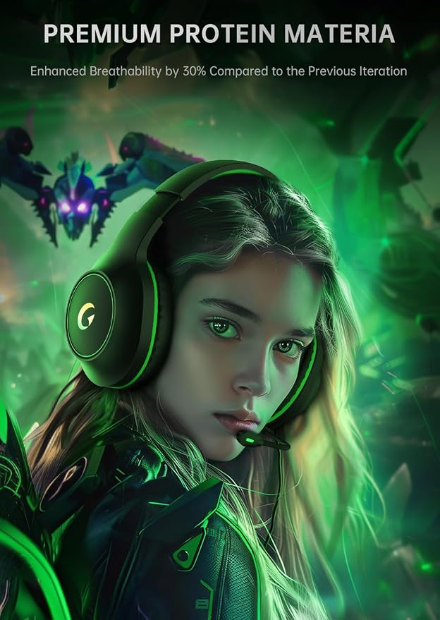 CM7002 Gaming Headset for PS5, Xbox Series, Surround Sound RGB Gaming Headphones - Image 6