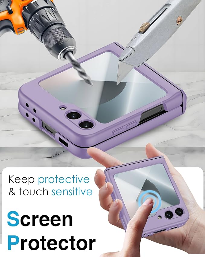 STORMTAL for Samsung Galaxy Z Flip 6 Case/Z Flip 7 FE Case, Hinge Protection - Image 5