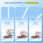 2+6 Pack for Apple Pencil Tips, Upgraded Replacement Pencil Nibs for Apple - Image 6