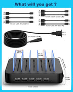 MSTJRY Charging Station for Multiple Devices : 5 Port Multi USB-A Charger - Image 7