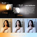 Godox ML100Bi Bi-Color LED Video Light, 120W 34300Lux@1M CRI 97+ TLCI 98+ - Image 3