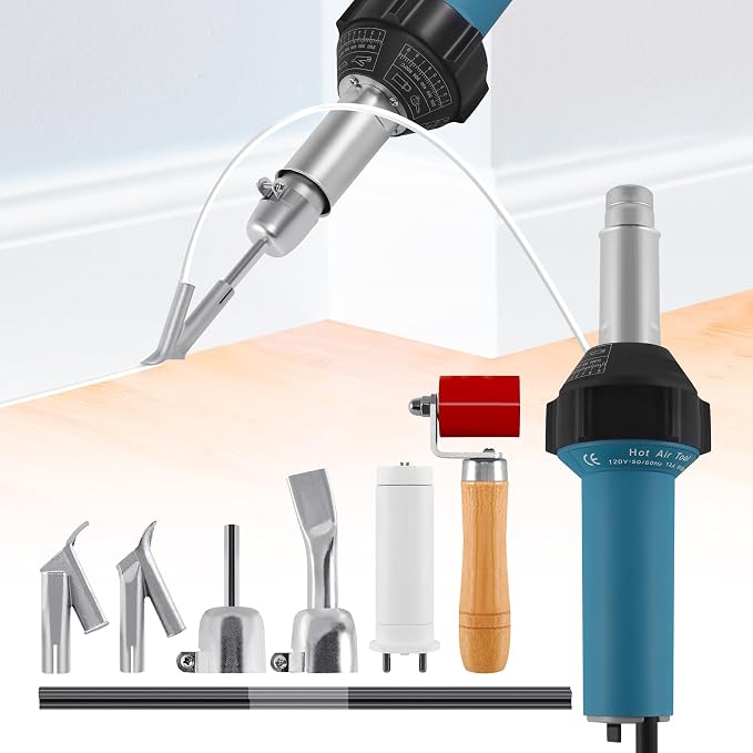 Iglobalbuy 1500W Hot Air Plastic Welder Plastic Welding Roofing Kit Vinyl PVC - Image 9