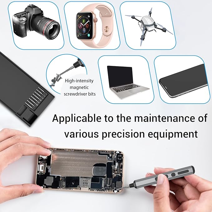 Mini Electric Screwdriver Set for Phone Watch Electronics PC Glasses - Image 5