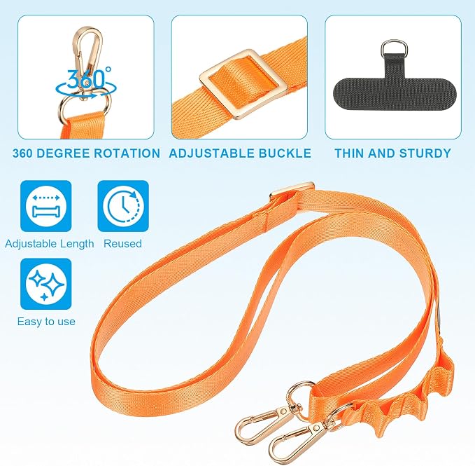 PATIKIL Universal Cell Phone Lanyard, Adjustable Crossbody Phone Strap - Image 3