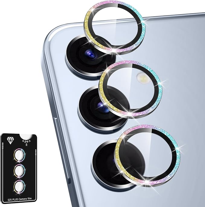 for Samsung Galaxy S25 Plus Camera Lens Protector, Individual Metal Ring by Btscase
