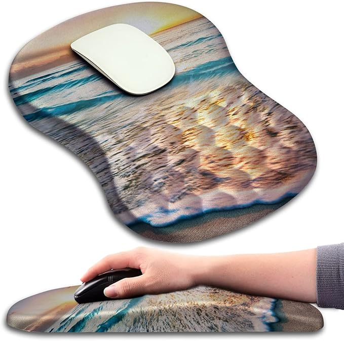 Mouse Pad Wrist Support, Ergonomic Mouse Pad by KUOSGM