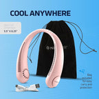 Portable Neck Fan -3 Speed Rechargeable Bladeless Neck Cooler, Personal Neck Fan - Image 7