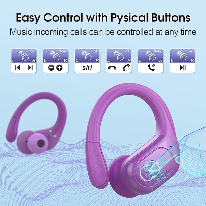 Wireless Earbuds 75hrs Bluetooth 5.4 Headphone Sport, 2026 Bluetooth Earbuds - Image 7