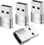 USB to USB C Adapter 4 packs for iPhone Fast Charging, Transfer and Type C OTG by Unknown