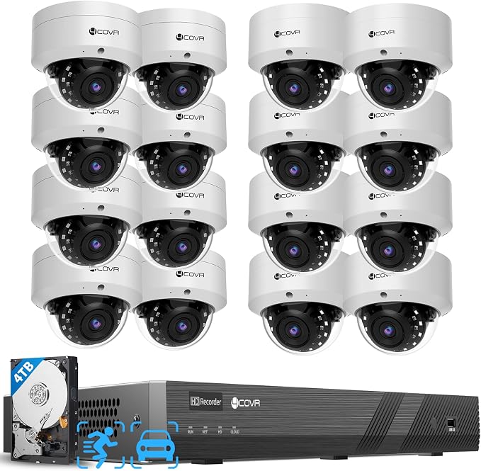 4COVR 16 Channel PoE Security Camera System by 4COVR