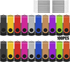 EASTBULL Flash Drives Bulk 2GB USB Thumb Drive 100 Pack USB 2.0 Memory Stick by EASTBULL