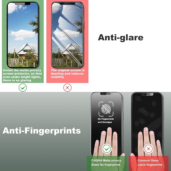 2 Pack Matte Privacy Screen Protector - Image 5