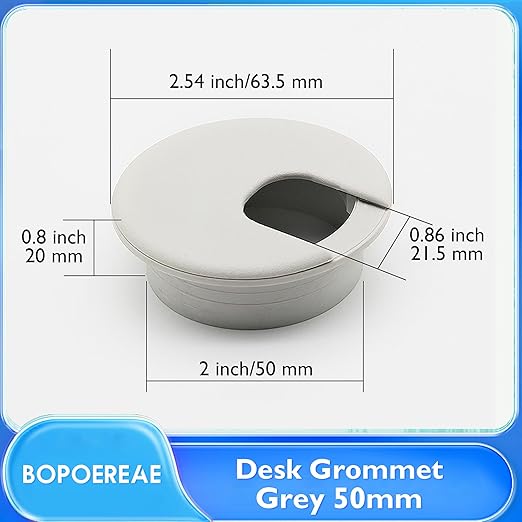 Desk Grommet 2", Desk Cord Hole Cover, Cable Grommet ABS Plastic, Desk Hole - Image 8