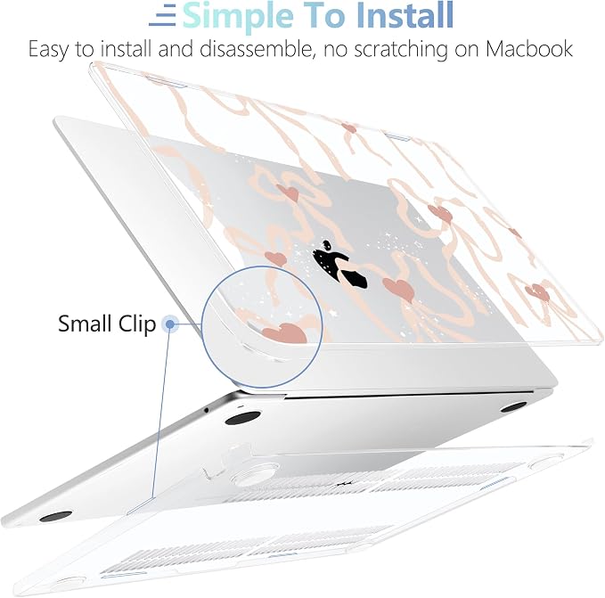 MEEgoodo Case for M4/M3/M2 MacBook Air 13.6 inch Case 2025 2024 2022, Fit Model - Image 5