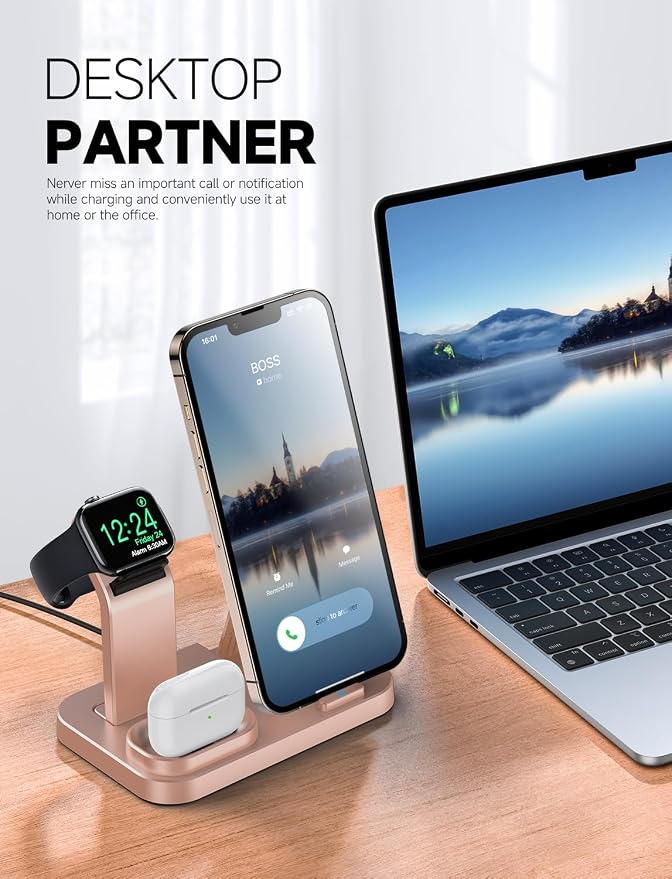 Wireless Charging Station 3 in 1 RJR Compatible - Image 2