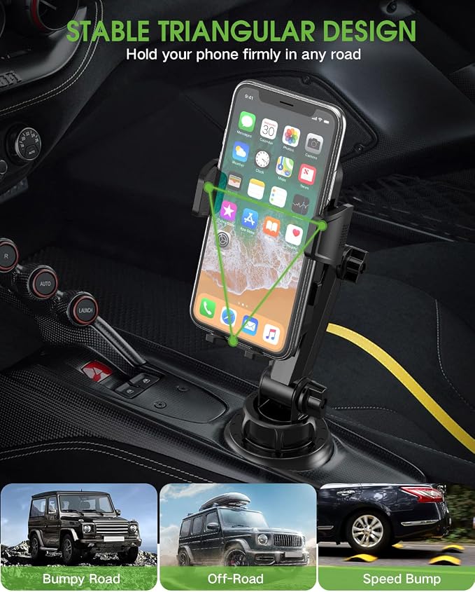 2025 Upgraded Cup Phone Holder for Car, Universal No Shaking Cup Holder Phone - Image 2
