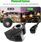 Outdoor Light Timer Waterproof, 24 Hours Plug in Timer - Image 2