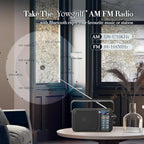 AM FM Radio with Best Reception, Battery Operated Radio or AC Power, Large Dial - Image 3