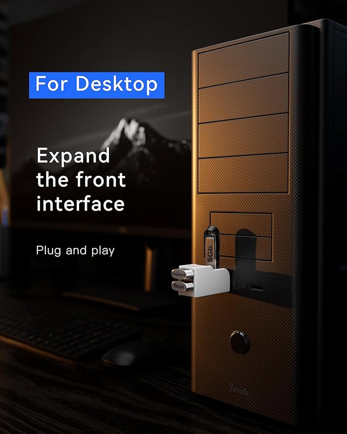 Mini USB Hub 3-Port USB Splitter 1 in 3 Out, USB Expander Adapter - Image 8