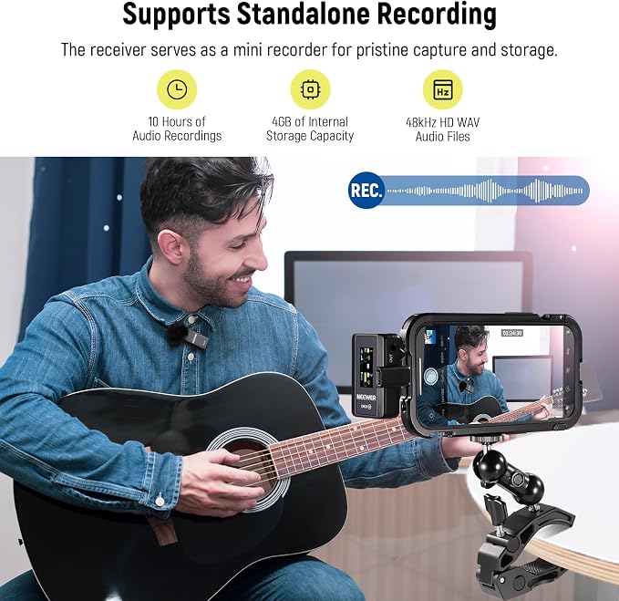 NEEWER CM28 Wireless Lavalier Microphone System - Image 4
